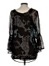 DressBarn Black 3/4 Sleeve Blouse Size L - photo 2