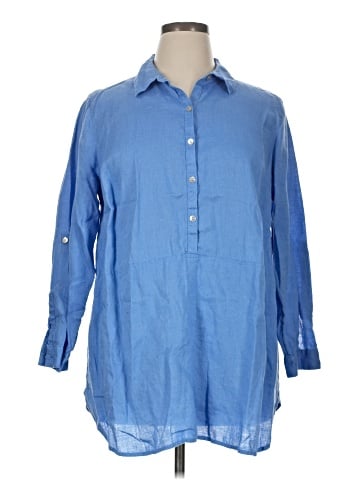 J.Jill 3/4 Sleeve Button-Down Shirt (view 1)
