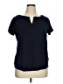 Talbots 100% Cotton Blue Short Sleeve Top Size 1X - photo 1