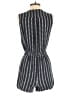 Ellison 100% Rayon Chevron-herringbone Black Romper Size S - photo 2