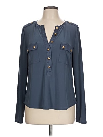White House Black Market Long Sleeve Blouse (view 1)