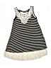 Beautees Stripes Black Dress Size 8 - photo 1