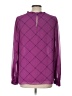 Worthington Purple Long Sleeve Blouse Size L - photo 2