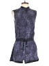 Rebecca Taylor 100% Silk Animal Print Blue Romper Size 0 - photo 1
