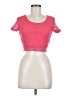 Frenchi 100% Nylon Pink Short Sleeve Top Size M - photo 1
