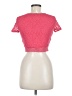 Frenchi 100% Nylon Pink Short Sleeve Top Size M - photo 2