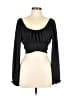 Assorted Brands Black 3/4 Sleeve Blouse Size L - photo 1