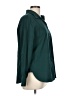 Chico's Solid Green Long Sleeve Button-Down Shirt Size L - photo 4