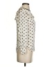 J.Crew Polka Dots Ivory Long Sleeve Silk Top Size 00 - photo 4