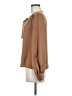 H&M 100% Polyester Brown Long Sleeve Blouse Size 8 - photo 5