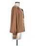 H&M 100% Polyester Brown Long Sleeve Blouse Size 8 - photo 4