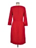 Ann Taylor Solid Red Casual Dress Size 6 (tall) - photo 2