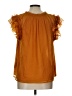 Old Navy 100% Polyester Orange Sleeveless Blouse Size L - photo 2