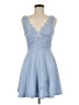 City Studio Blue Cocktail Dress Size 7 - photo 1