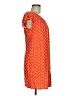 Escapada 100% Rayon Print Orange Casual Dress Size M - photo 4