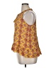 Rose + Olive 100% Rayon Yellow Sleeveless Blouse Size XL - photo 5