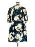 City Chic 100% Polyester Print Blue Casual Dress Size 18 Plus (M) - photo 2