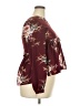Unbranded 100% Polyester Burgundy Long Sleeve Blouse Size XXL (estimated) - photo 4