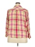 Torrid 100% Rayon Plaid Pink Long Sleeve Button-Down Shirt Size 2X Plus (2) - photo 2