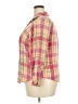 Torrid 100% Rayon Plaid Pink Long Sleeve Button-Down Shirt Size 2X Plus (2) - photo 5