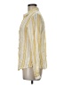 Maurices 100% Rayon Stripes Yellow Long Sleeve Blouse Size M - photo 5