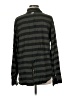 RVCA 100% Viscose Rayon Stripes Gray Long Sleeve Blouse Size M - photo 2