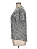Zoe+Liv Animal Print Gray Short Sleeve Top Size XL - photo 5