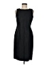 Talbots 100% Polyester Solid Black Cocktail Dress Size 8 - photo 1