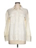 Zara Color Block Ivory Long Sleeve Blouse Size L - photo 1