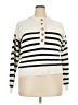Elie Tahari Stripes Ivory Pullover Sweater Size XXL (estimated) - photo 1