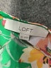 Ann Taylor LOFT 100% Polyester Floral Green Short Sleeve Blouse Size 00 - photo 7