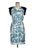 The Limited 100% Polyester Print Blue Cocktail Dress Size M - photo 1