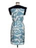 The Limited 100% Polyester Print Blue Cocktail Dress Size M - photo 2