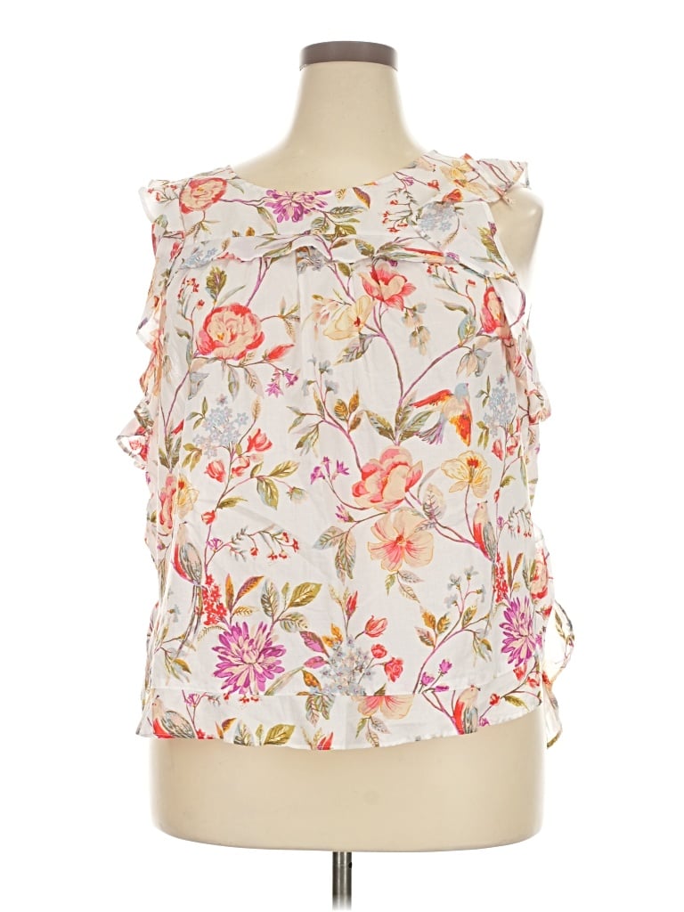 Pre-owned Lauren Conrad Sleeveless Blouse In Ivory