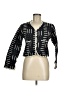The Blue Door Boutique Print Black Jacket Size M - photo 1
