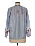 Unbranded 100% Polyester Blue 3/4 Sleeve Blouse Size M - photo 2