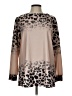 Tickled Teal Animal Print Tan Pullover Sweater Size L - photo 1