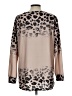 Tickled Teal Animal Print Tan Pullover Sweater Size L - photo 2