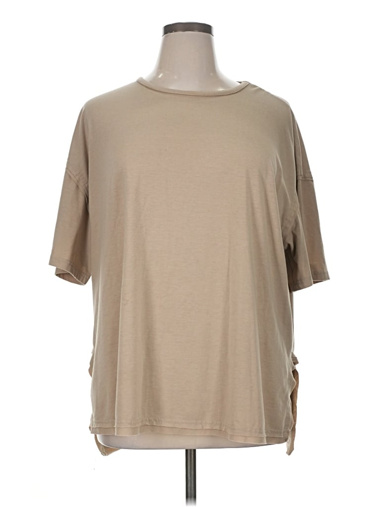 Pre-owned Exlura 3/4 Sleeve T-shirt In Brown