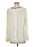 Talbots 100% Polyester Ivory Long Sleeve Blouse Size M - photo 2