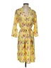Assorted Brands 100% Polyester Yellow Casual Dress Size S - photo 1