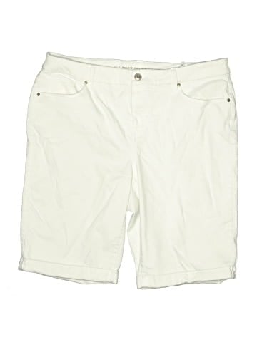 So Slimming by Chico's Khaki Shorts (view 1)