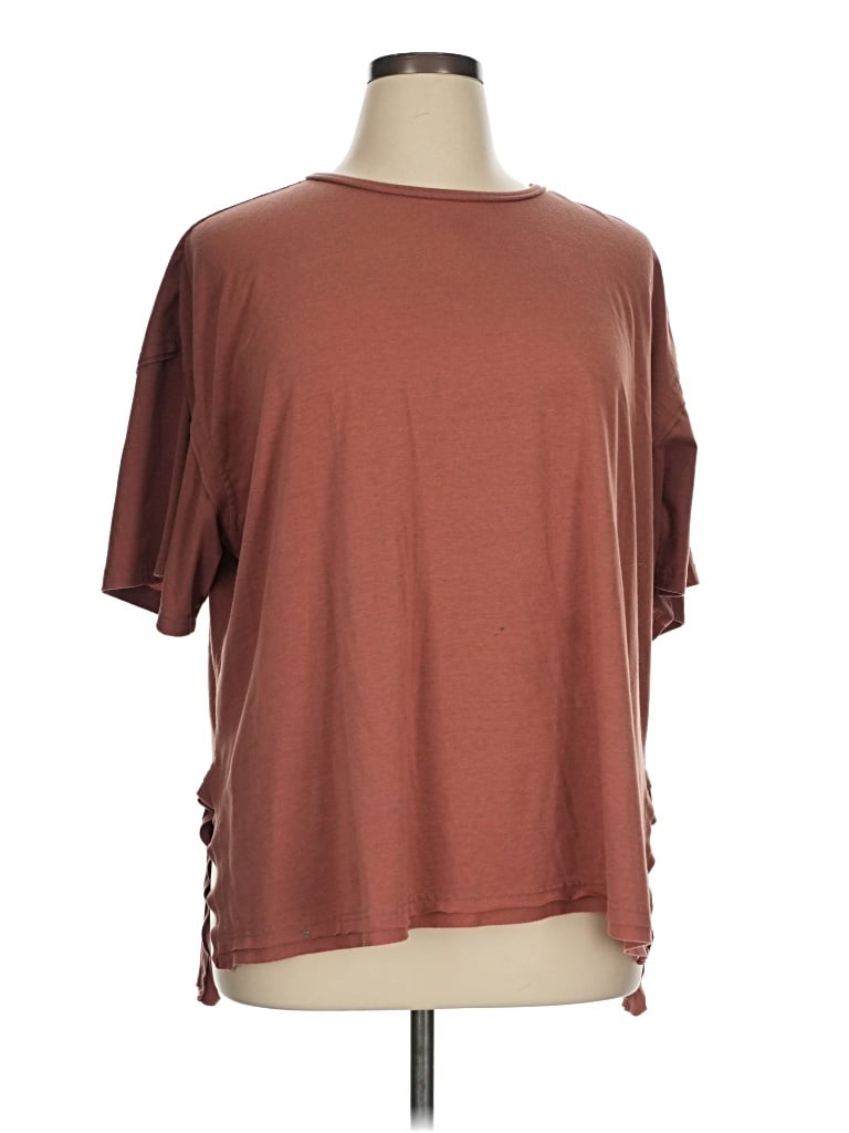 Pre-owned Exlura Short Sleeve T-shirt In Brown