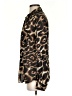 Calvin Klein 100% Polyester Animal Print Brown Long Sleeve Blouse Size S - photo 5