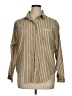 Assorted Brands Stripes Tan Long Sleeve Blouse Size 16 - photo 1