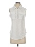 Unbranded Ivory Sleeveless Button-Down Shirt Size XS (estimated) - photo 1
