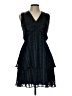 Gap 100% Polyester Polka Dots Blue Cocktail Dress Size 12 - photo 1