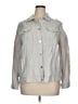 Chico's 100% Linen Silver 3/4 Sleeve Button-Down Shirt Size XL (3) - photo 1