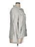 Chico's 100% Linen Silver 3/4 Sleeve Button-Down Shirt Size XL (3) - photo 4