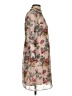 Express 100% Polyester Floral Tan Casual Dress Size S - photo 4